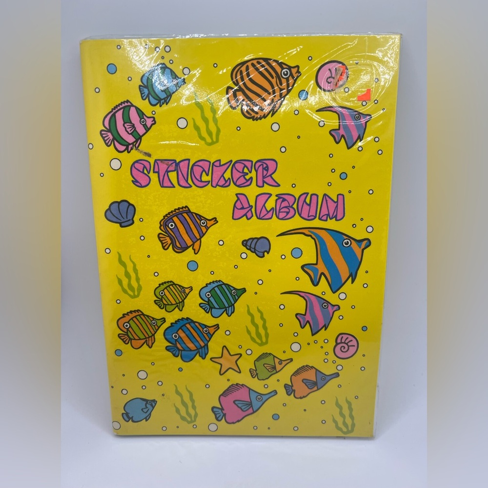 1980’s Vintage Colorful Fish Sticker Album